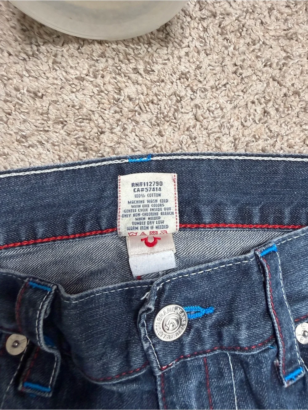True Religion Men’s World Tour Straight Jeans Size 36